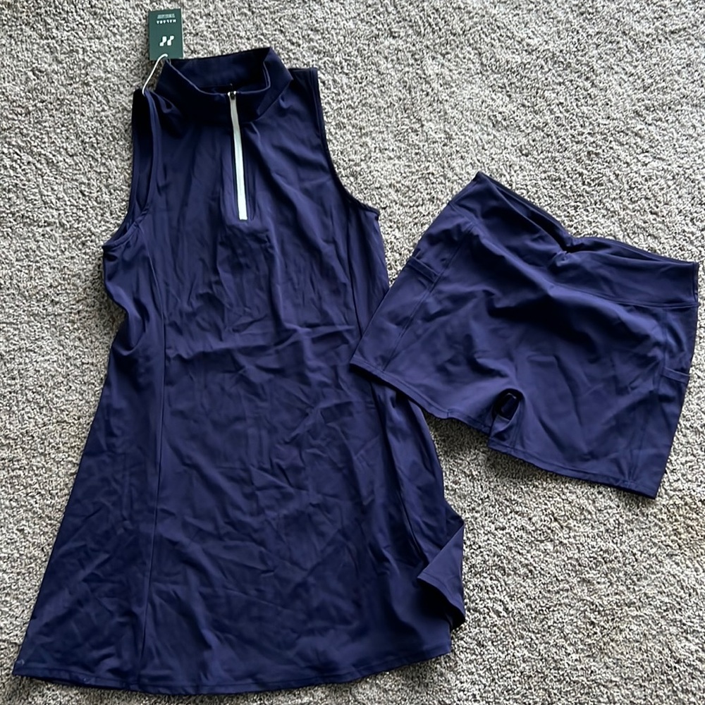 Halara Tennis Dress with matching shorts